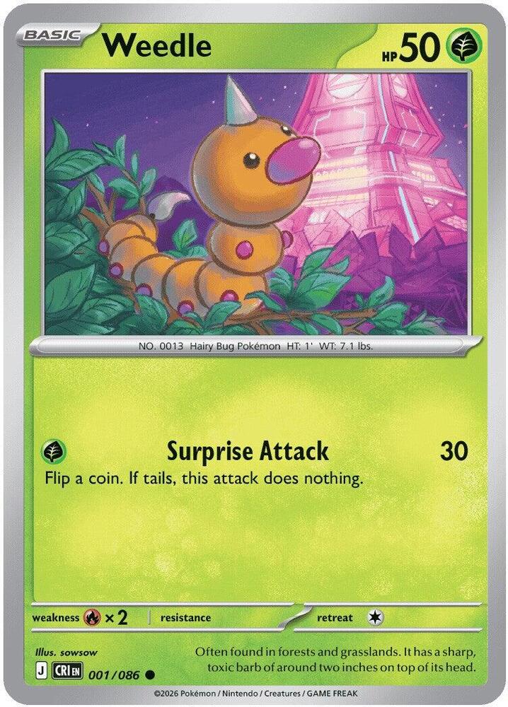 Weedle - ME04: Chaos Rising (CRI) Magic The Gathering