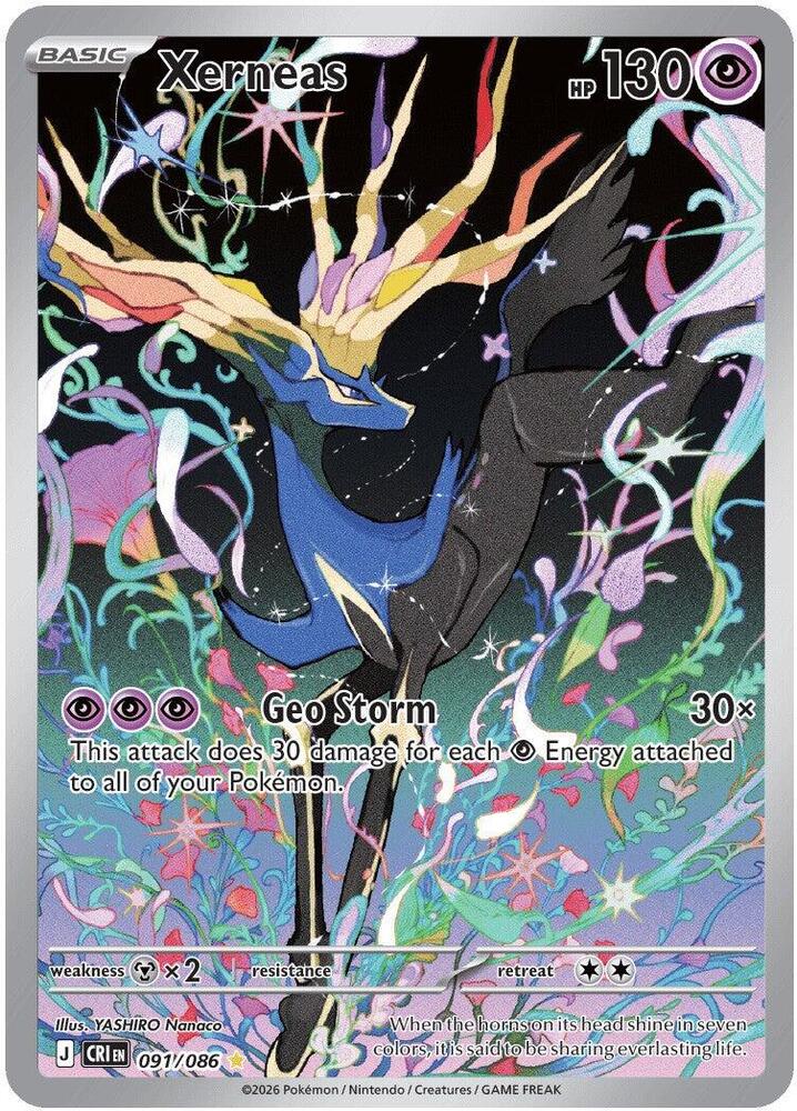Xerneas - 091/086 - ME04: Chaos Rising (CRI) Pokemon