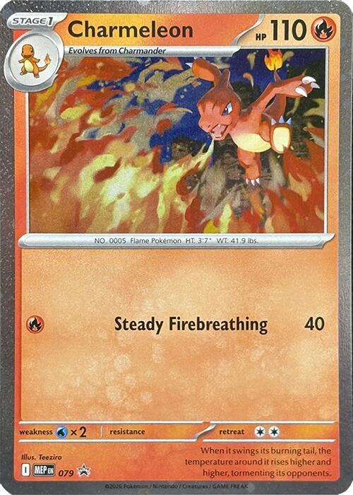 Charmeleon - 079 (Cosmos Holo) - ME: Mega Evolution Promo (MEP) Pokemon