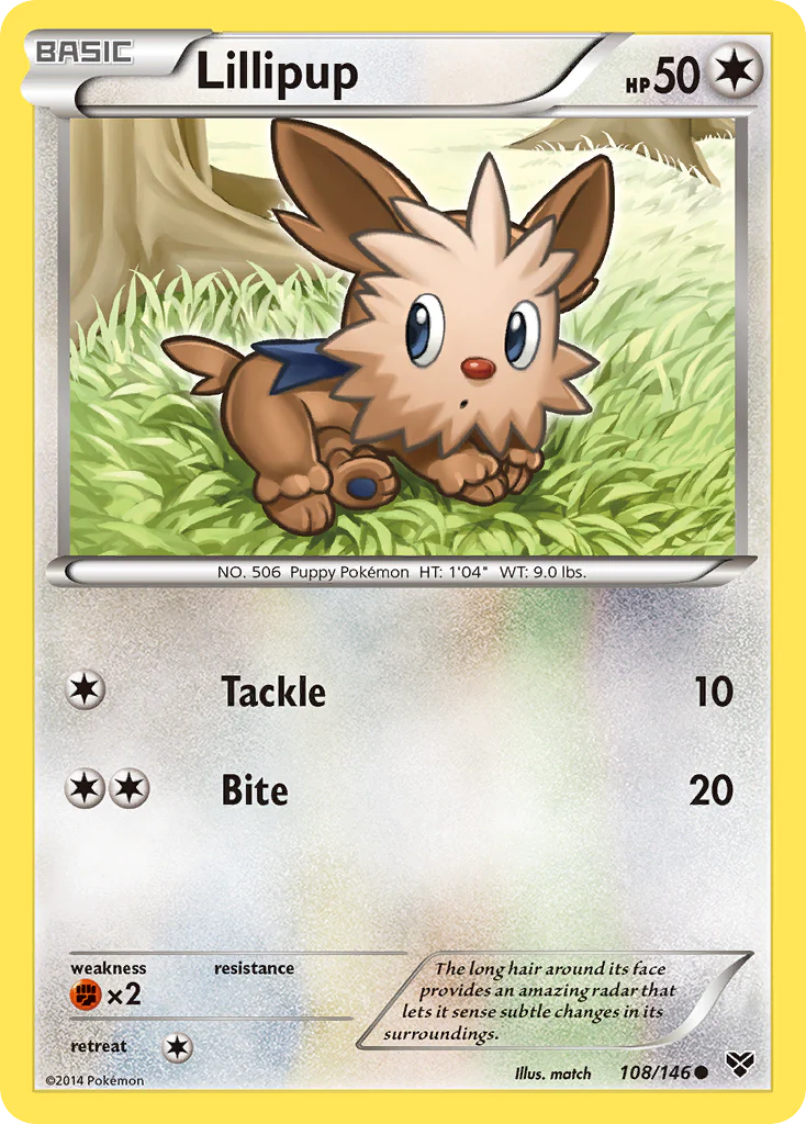 Lillipup (108/146) [XY: Base Set] Pokemon