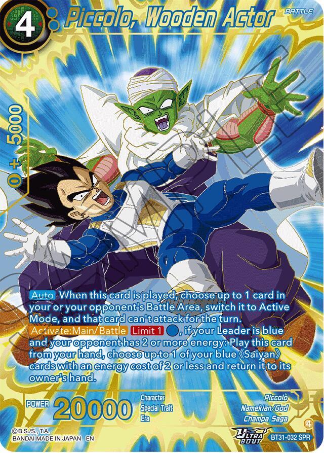Piccolo, Wooden Actor (SPR) - Impact Beyond Dimensions (BT31) Armchair Generals