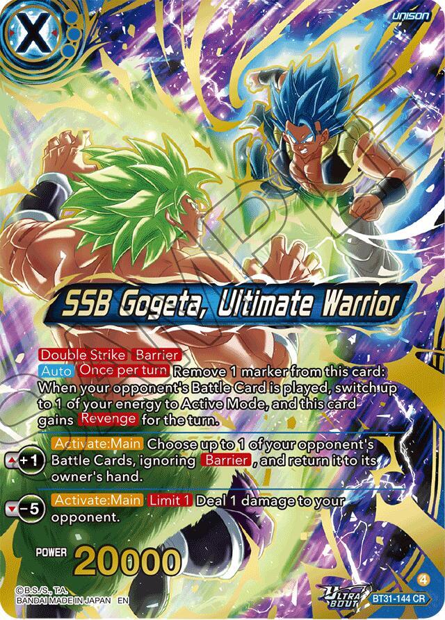 SSB Gogeta, Ultimate Warrior - Impact Beyond Dimensions (BT31) Armchair Generals