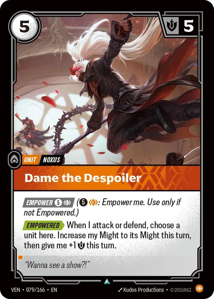 Dame the Despoiler - Vendetta (VEN) Armchair Generals