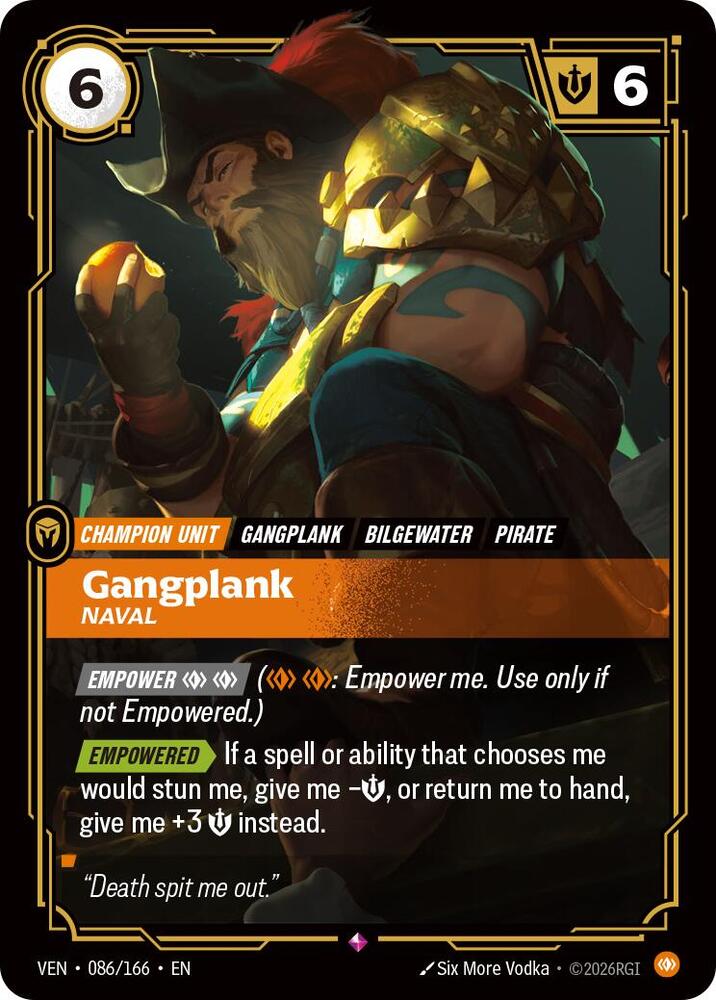Gangplank, Naval - Vendetta (VEN) Armchair Generals