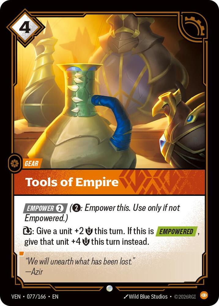 Tools of Empire - Vendetta (VEN) Armchair Generals