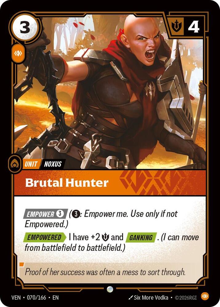 Brutal Hunter - Vendetta (VEN) Armchair Generals
