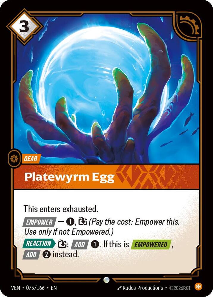 Platewyrm Egg - Vendetta (VEN) Armchair Generals
