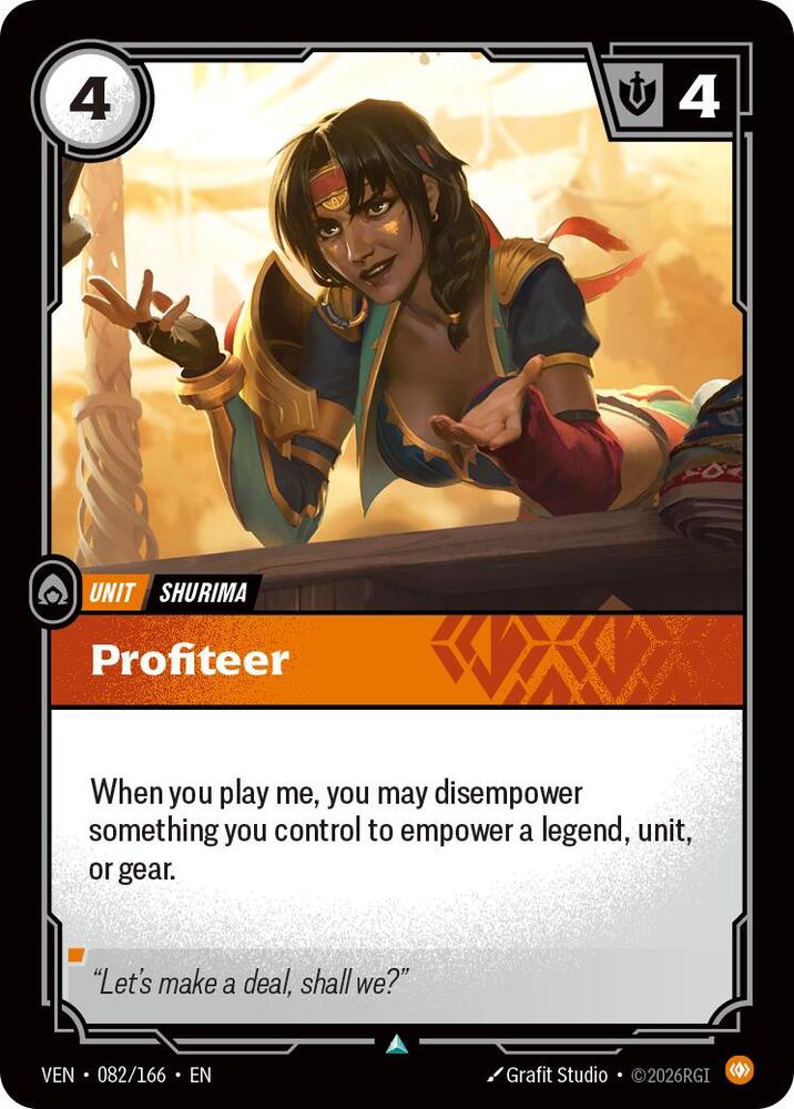 Profiteer - Vendetta (VEN) Armchair Generals