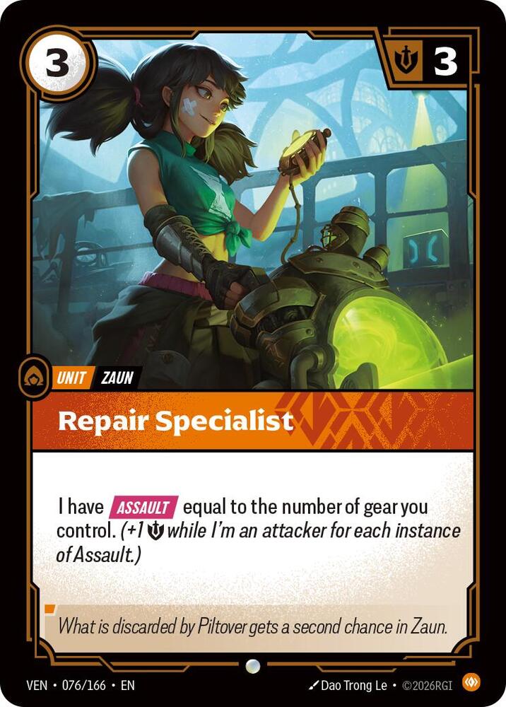 Repair Specialist - Vendetta (VEN) Armchair Generals