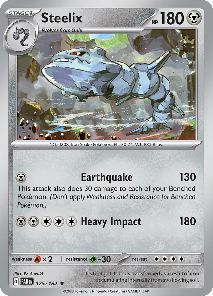 Steelix (125/182) [Scarlet & Violet: Paradox Rift] Pokemon