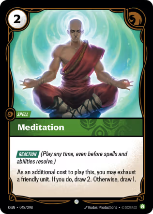 Meditation - Origins (OGN) Armchair Generals