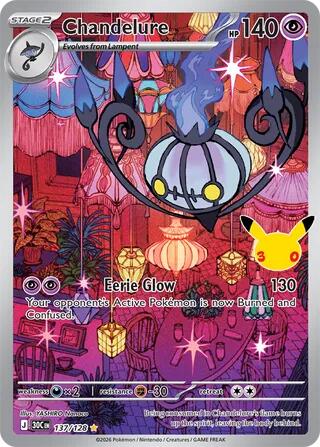 Chandelure - 137/128 - ME: 30th Celebration (30C) Armchair Generals