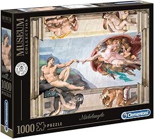 1000 pcs Museum Collection Michelangelo "The Creation of Man" Clementoni