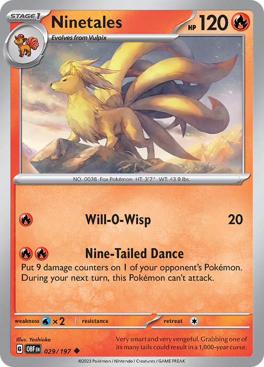 Ninetales (029/197) [Scarlet & Violet: Obsidian Flames]) Magic The Gathering