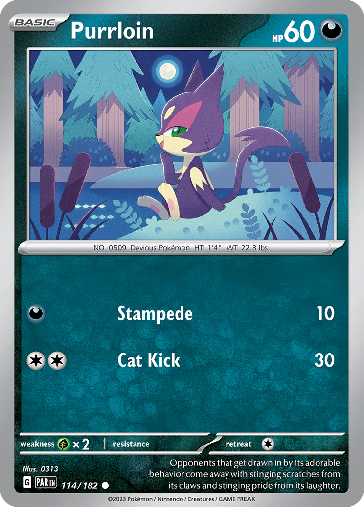 Purrloin (114/182) [Scarlet & Violet: Paradox Rift] Pokemon