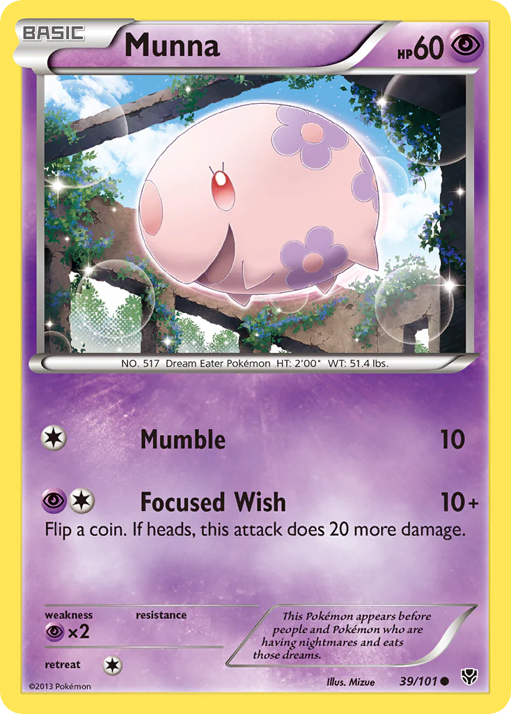 Munna (39/101) [Black & White: Plasma Blast] Pokemon