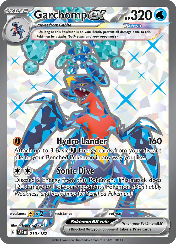 Garchomp ex (219/182) [Scarlet & Violet: Paradox Rift] Pokemon