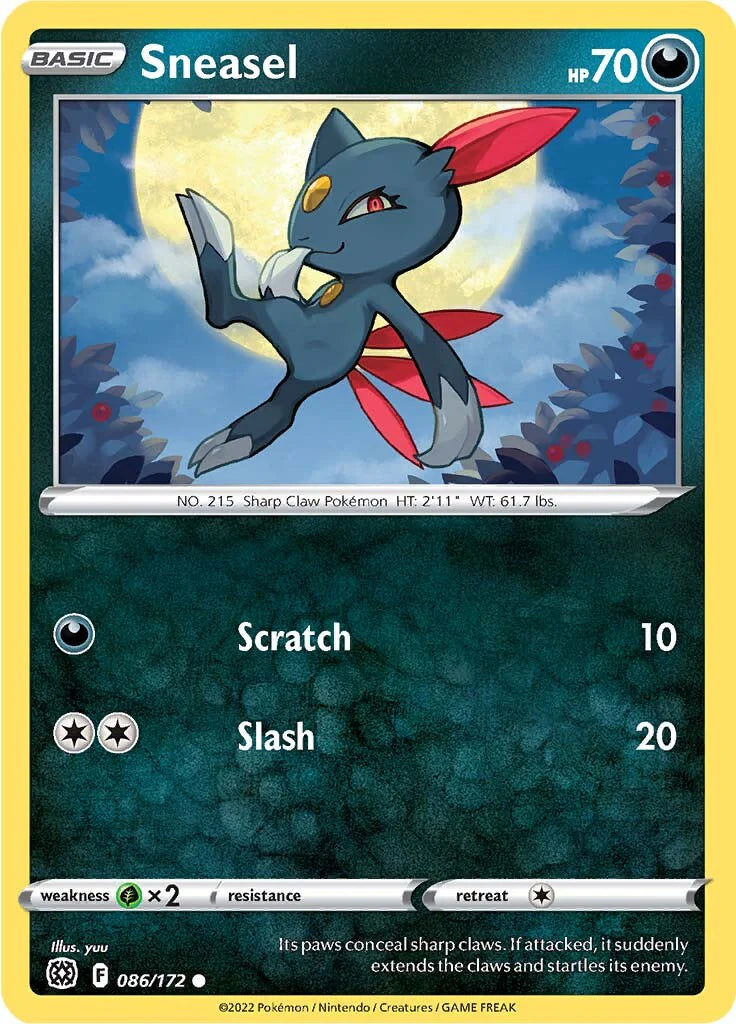 Sneasel (086/172) [Sword & Shield: Brilliant Stars] Pokemon