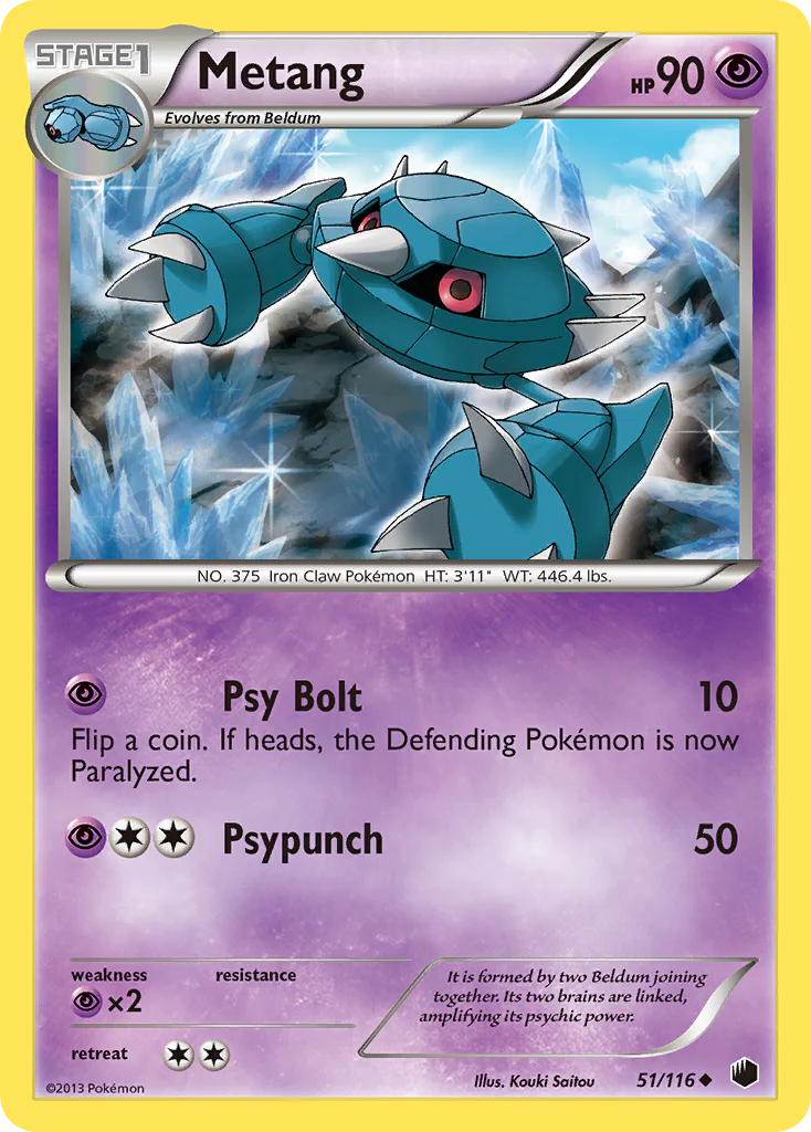 Metang (51/116) [Black & White: Plasma Freeze] Pokemon