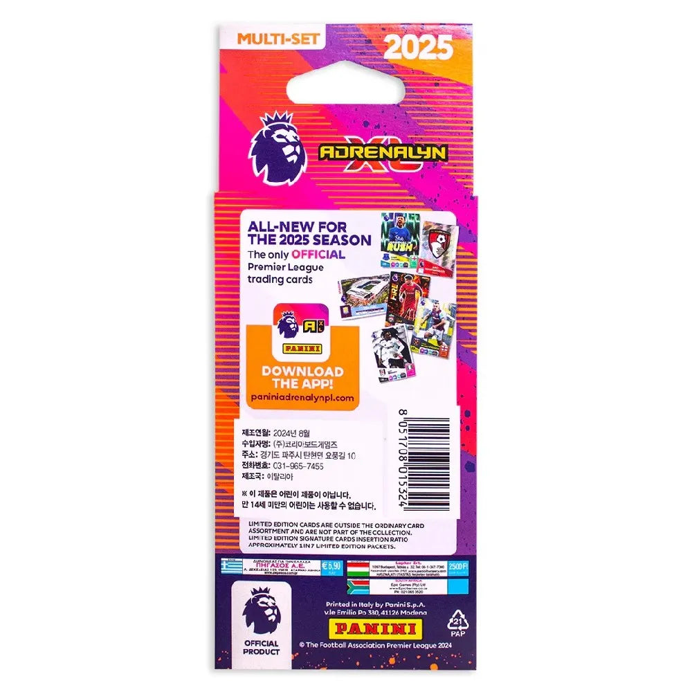 Panini PREMIER LEAGUE 2025 ADRENALYN XL SOCCER CARDS MULTI SET Panini