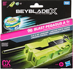 Beyblade X: Blast Pegasus A Tr Clip & Rip Launcher with Takara Tomy Attack Type Armchair Generals