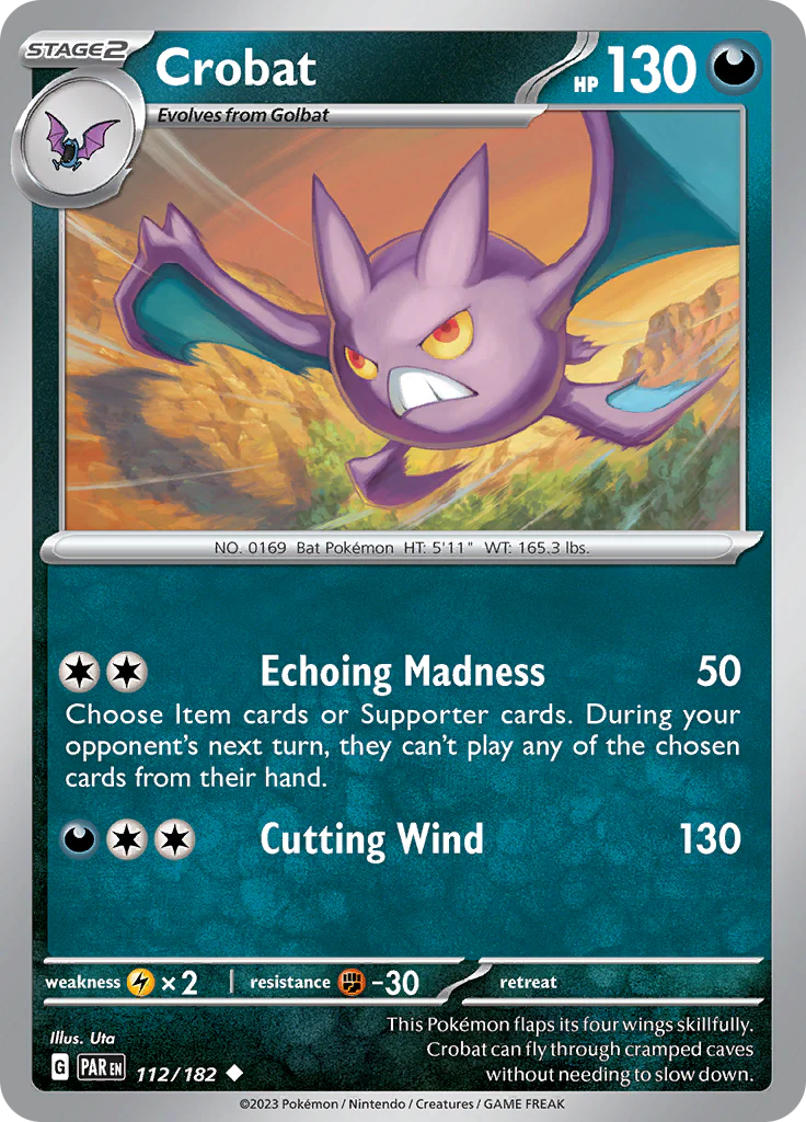 Crobat (112/182) [Scarlet & Violet: Paradox Rift] Pokemon