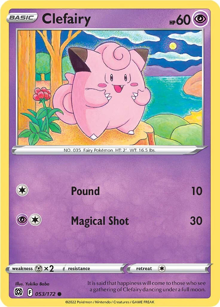 Clefairy (053/172) [Sword & Shield: Brilliant Stars] Clefairy (053/172) [Sword & Shield: Brilliant Stars] Pokemon