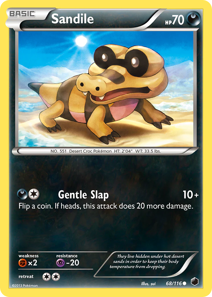 Sandile (68/116) [Black & White: Plasma Freeze] Pokemon