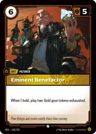 Eminent Benefactor - Spiritforged (SFD) Armchair Generals