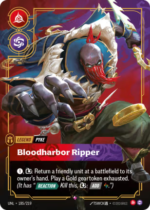 Pyke - Bloodharbor Ripper UNL - 185/219 Armchair Generals