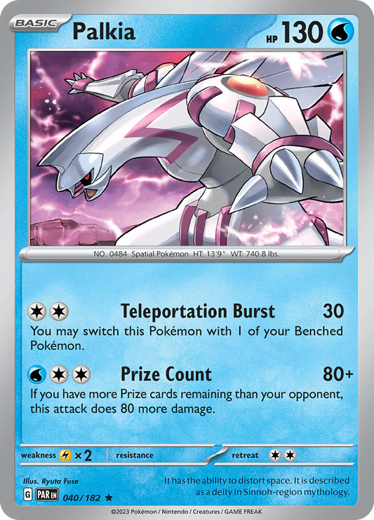 Palkia (040/182) [Scarlet & Violet: Paradox Rift] Pokemon