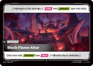 Black Flame Altar - Unleashed (UNL) Armchair Generals