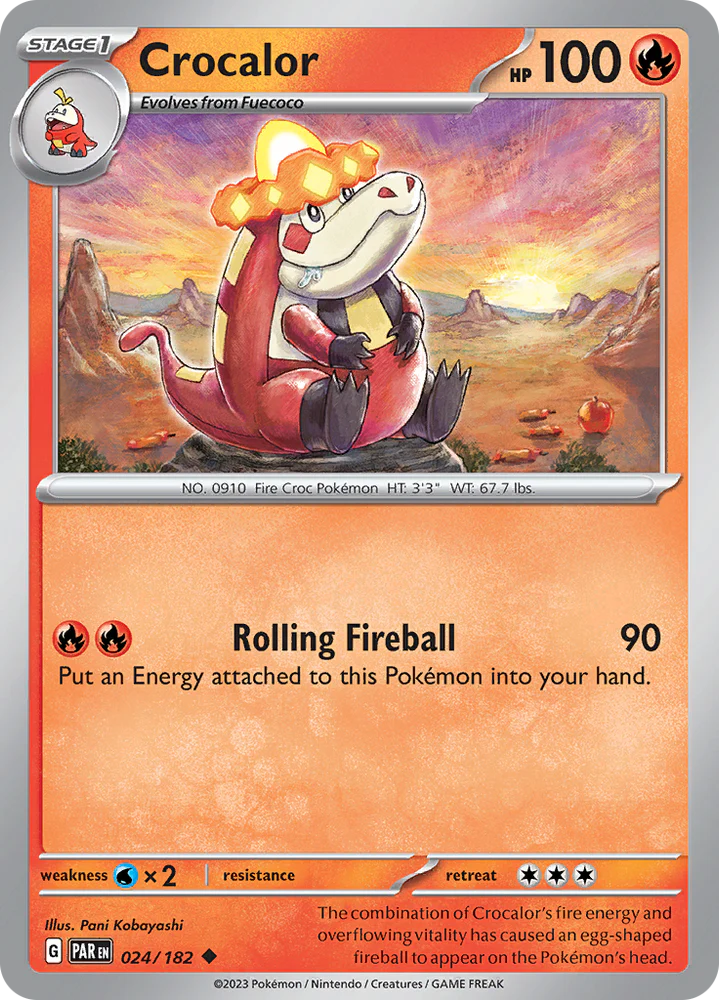 Crocalor (024/182) [Scarlet & Violet: Paradox Rift] Pokemon