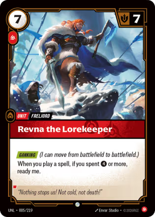 Revna the Lorekeeper - Unleashed (UNL) Armchair Generals
