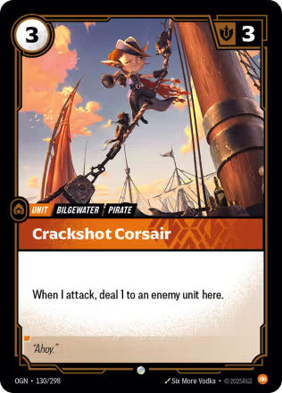 Crackshot Corsair - Origins (OGN) Armchair Generals