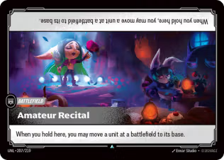 Amateur Recital - Unleashed (UNL) Armchair Generals