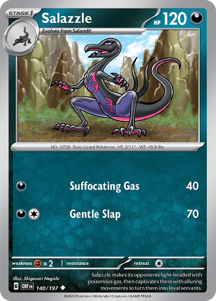 Salazzle (140/197) [Scarlet & Violet: Obsidian Flames] Magic The Gathering