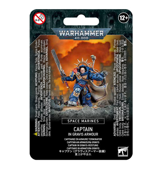 Warhammer 40K: SPACE MARINES CAPTAIN IN GRAVIS ARMOUR Games Workshop