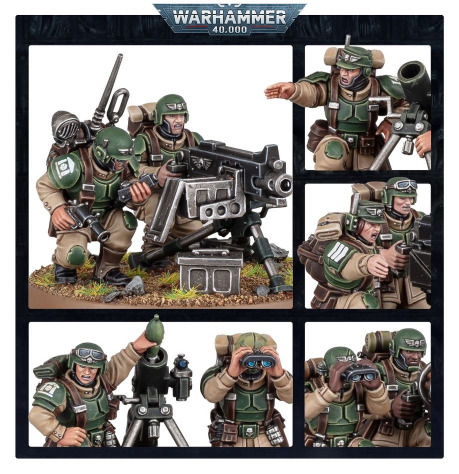 Warhammer 40k: ASTRA MILITARUM: CADIAN HEAVY WEAPONS SQUAD