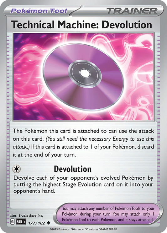 Technical Machine: Devolution (177/182) [Scarlet & Violet: Paradox Rift] Pokemon