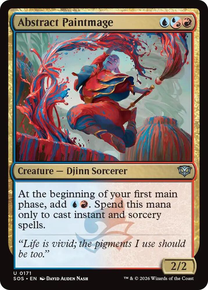 SOS - Secrets of Strixhaven - Abstract Paintmage Magic The Gathering