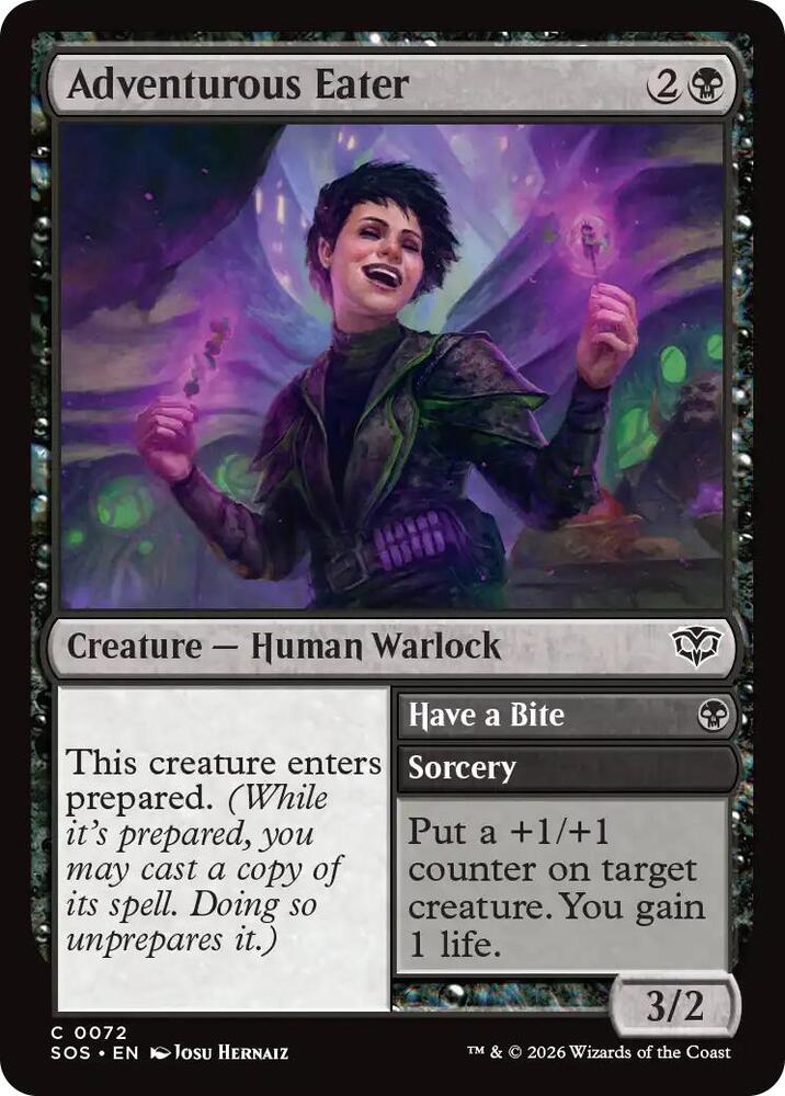 SOS - Secrets Of Strixhaven - Adventurous Eater Magic The Gathering
