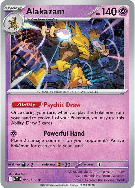 Pokémon - Mega Evolution [MEG] - Alakazam - 056/132 (Foil) Pokemon