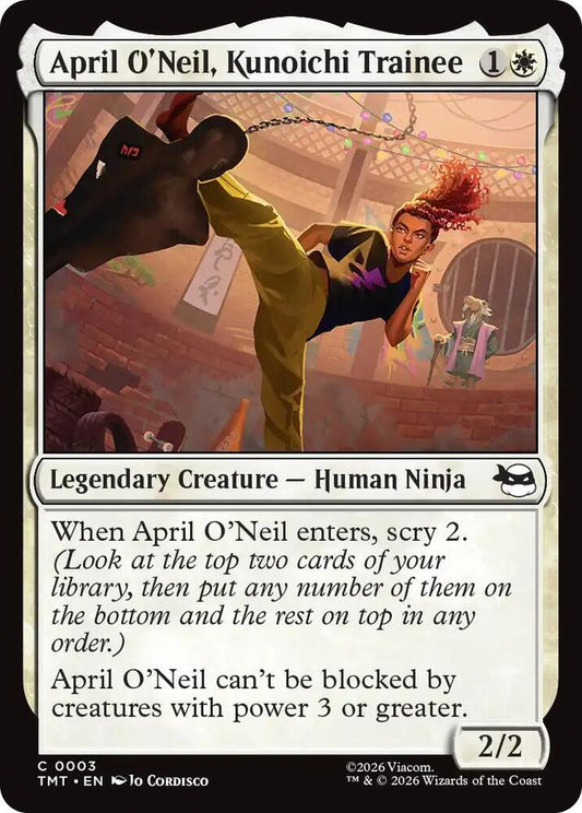 TMT- Teenage Mutant Ninja Turtles - April O'Neil, Kunoichi Trainee Magic The Gathering