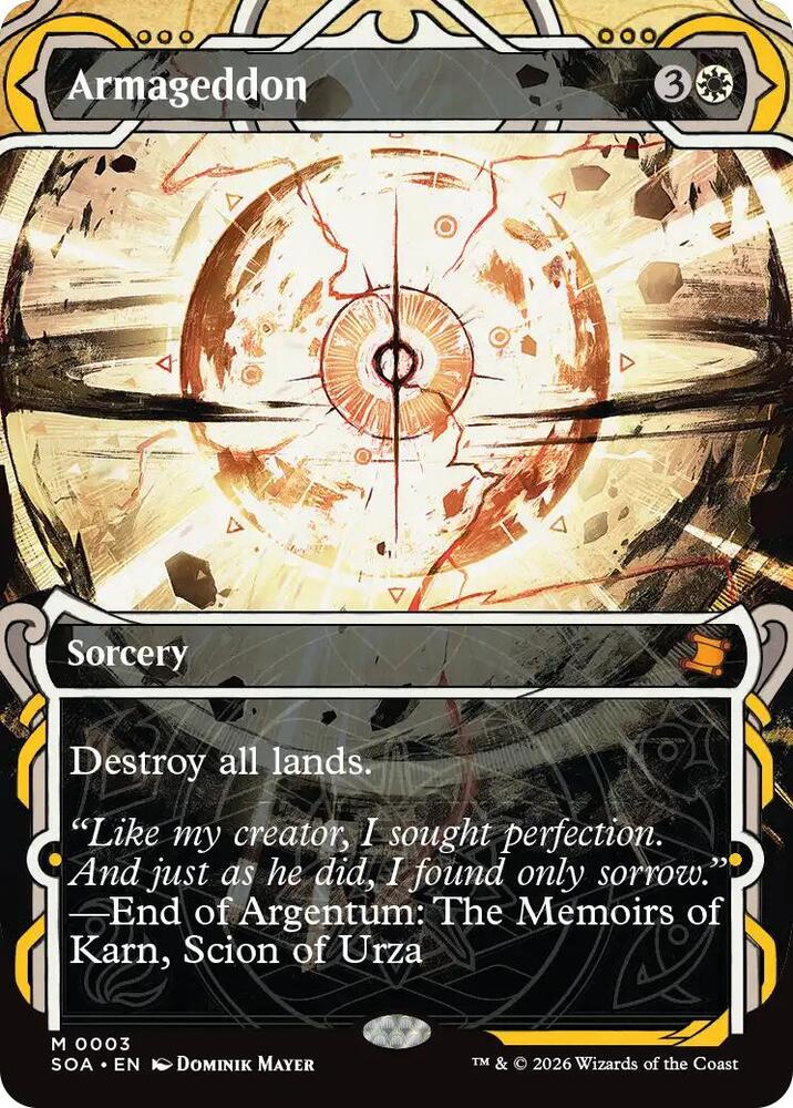 SOA - Secrets of Strixhaven: Mystical Archive - Armageddon Magic The Gathering
