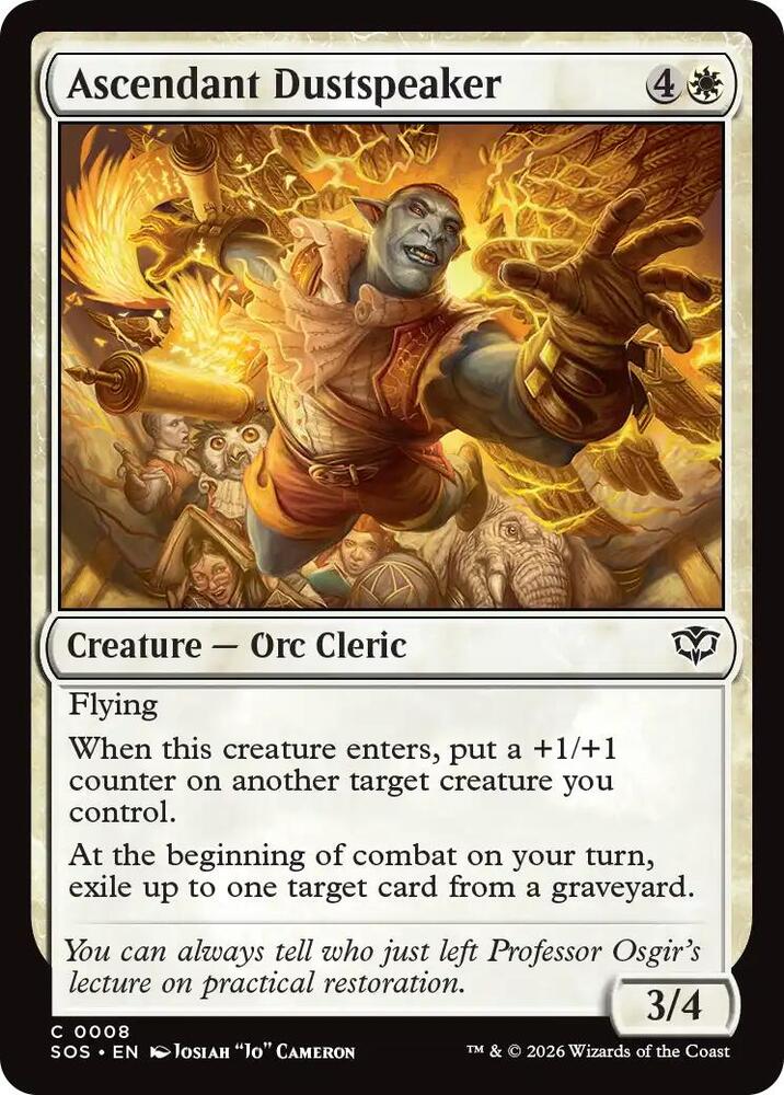 SOS - Secrets Of Strixhaven - Ascendant Dustspeaker Magic The Gathering
