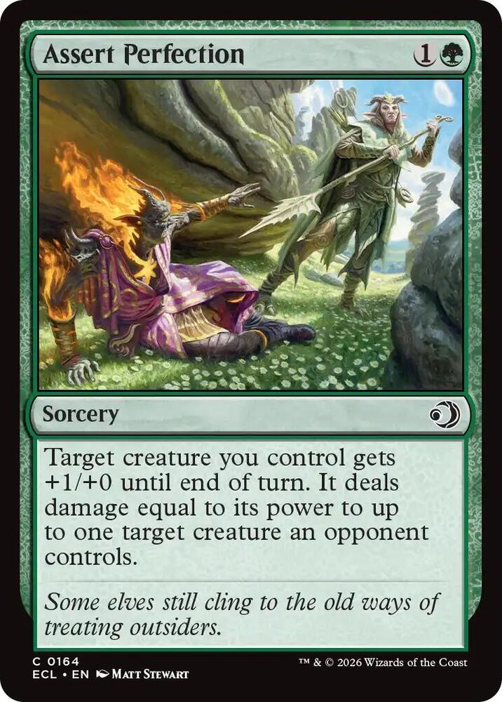 ECL - Lorwyn Eclipsed MTG Card - Assert Perfection Magic The Gathering