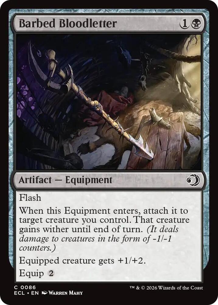 ECL - Lorwyn Eclipsed MTG Card - Barbed Bloodletter Magic The Gathering