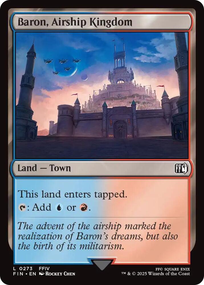 FIN - FINAL FANTASY - Baron, Airship Kingdom Magic The Gathering