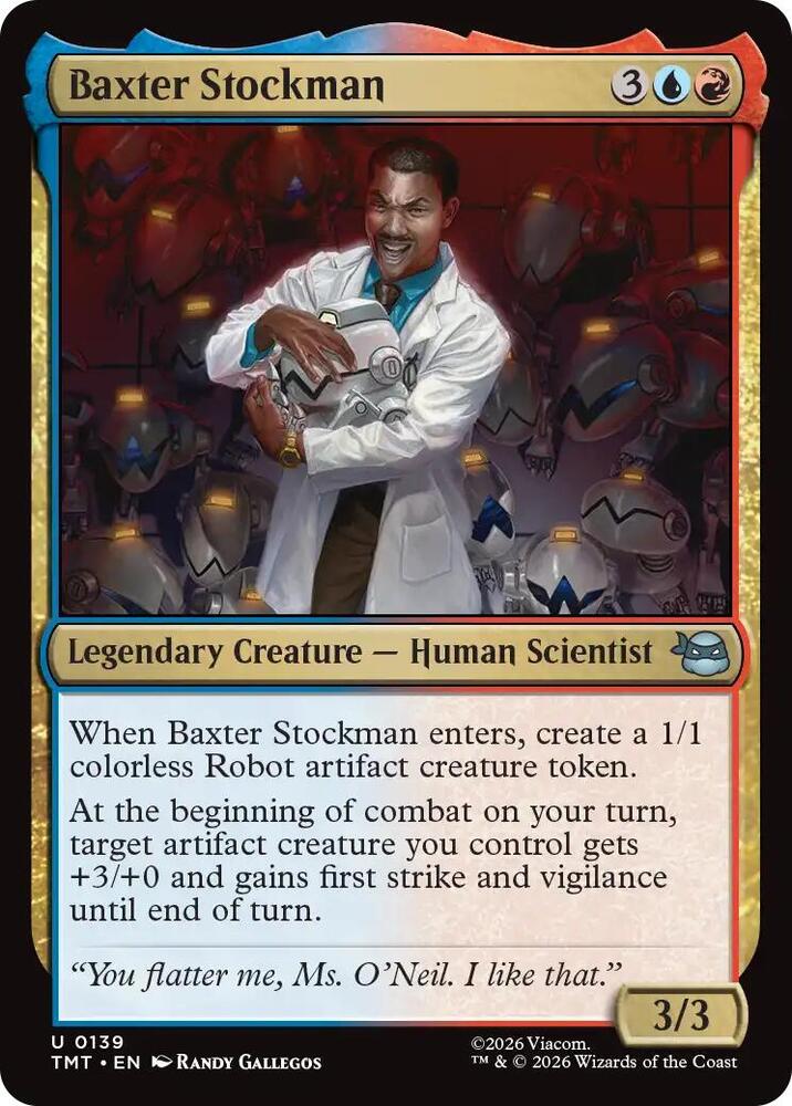 TMT - Teenage Mutant Ninja Turtles - Baxter Stockman (FOIL) Magic The Gathering